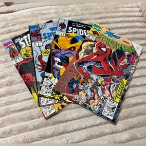 Marvel Spider-Man Kids Comic Book Lot - Red, Blue, Yellow Covers
